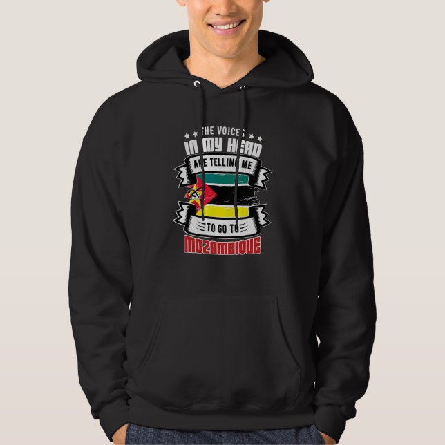 Moçambique i mitt huvud hoodie (Framsida)