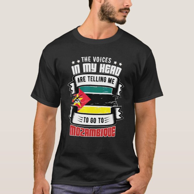 Moçambique i mitt huvud t shirt (Framsida)