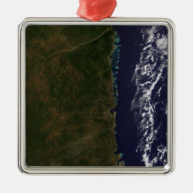 Moçambique kusten julgransprydnad metall (Framsidan)