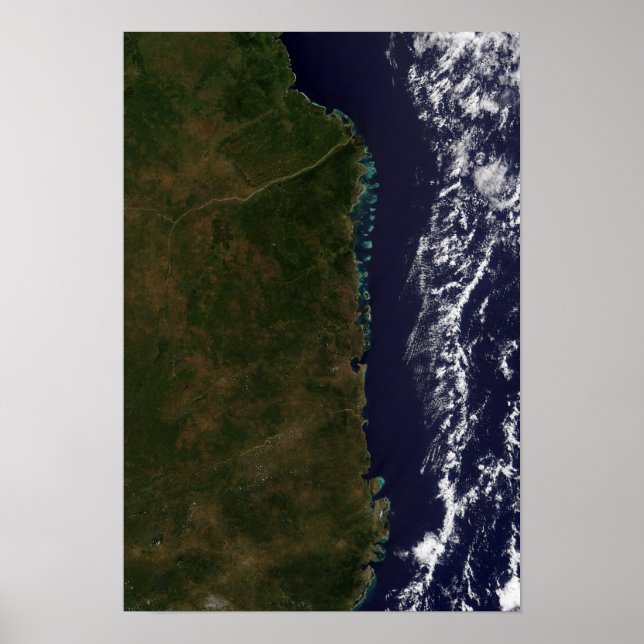 Moçambique kusten poster (Framsidan)