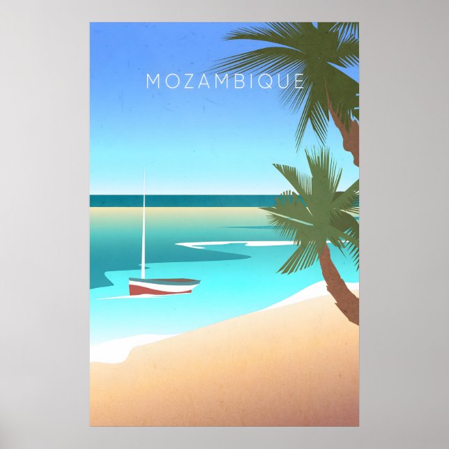 Moçambique Minimal Resemapposters Poster (Framsidan)
