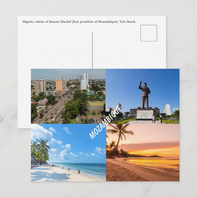 Moçambique Postcard Vykort (Fram/baksida)