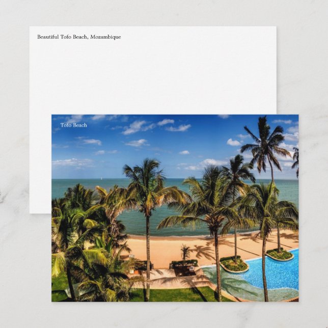Moçambique Postcard Vykort (Fram/baksida)