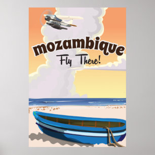Mocambique reser affischtrycket poster