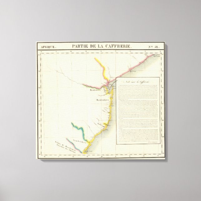 Moçambique, södra Afrikan 52 Canvastryck (Framsida)