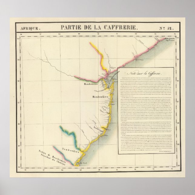 Moçambique, södra Afrikan 52 Poster (Framsidan)