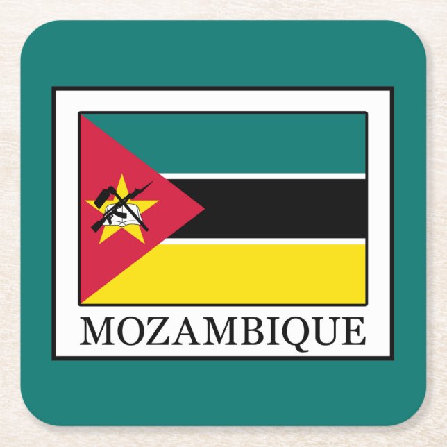 Moçambique Underlägg Papper Kvadrat (Framsidan)