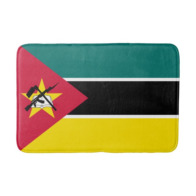 Moçambiques flagga badrumsmatta (Framsidan)