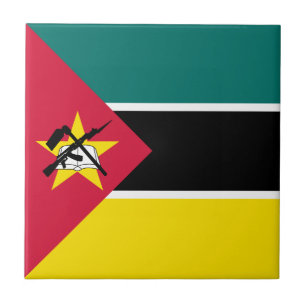 Moçambiques flagga kakelplatta