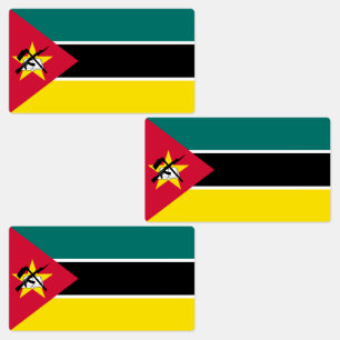 Moçambiques flagga klistermärke