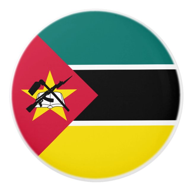 Moçambiques flagga knopp (Framsidan)