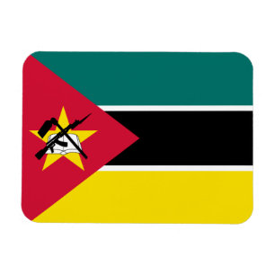 Moçambiques flagga magnet