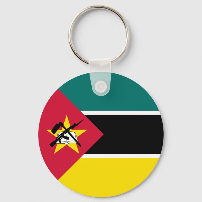 Moçambiques flagga nyckelring (Framsida)