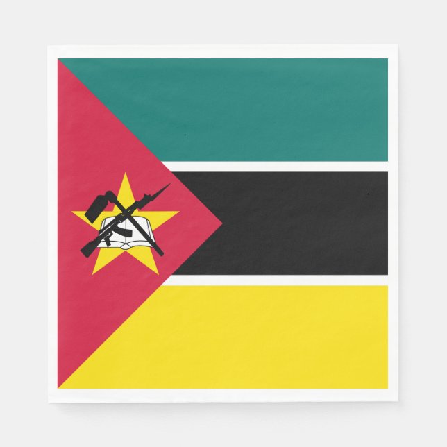Moçambiques flagga pappersservett (Framsidan)