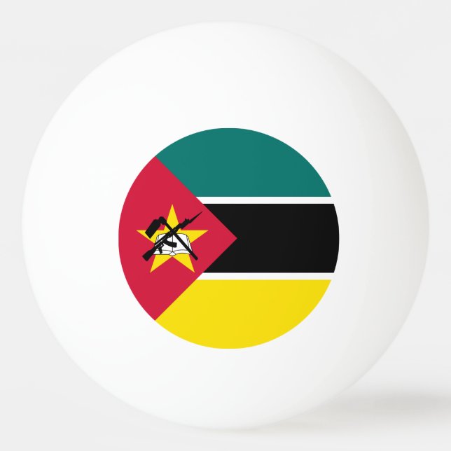 Moçambiques flagga pingisboll (Framsidan)