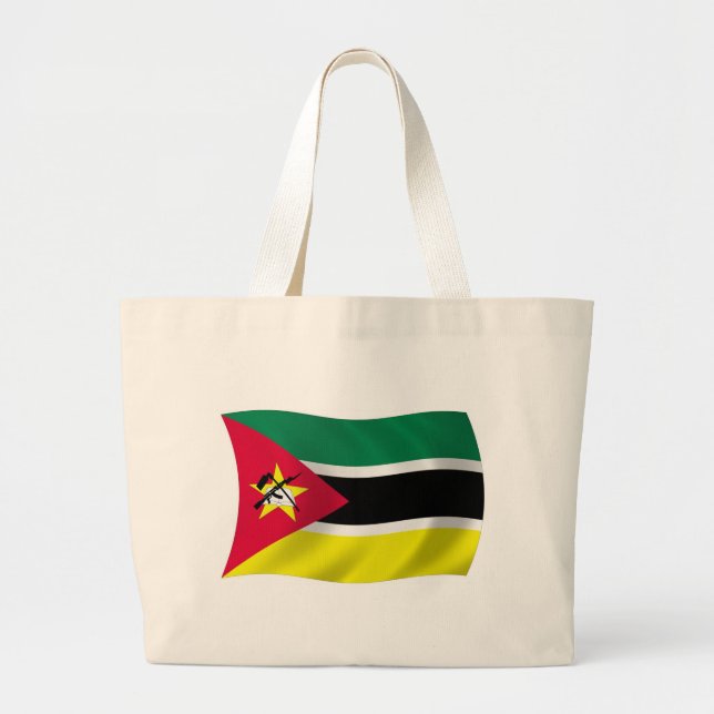 Moçambiques flagga shoppingväska jumbo tygkasse (Framsidan)