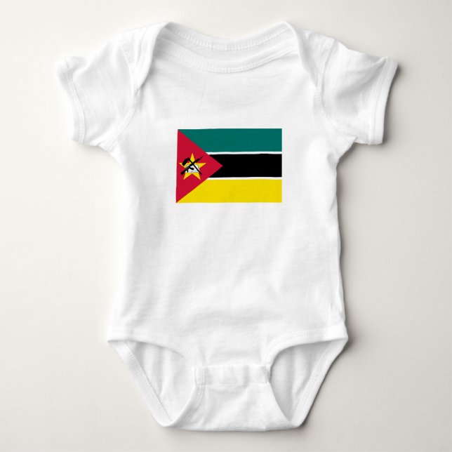 Moçambiques flagga t shirt (Framsida)