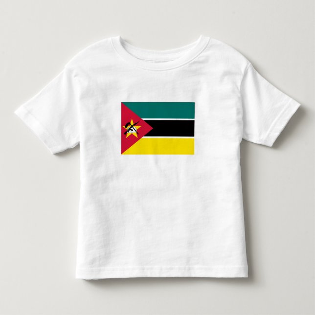 Moçambiques flagga t shirt (Framsida)