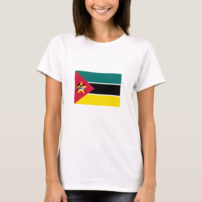 Moçambiques flagga t shirt (Framsida)