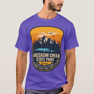 Moccasin Creek State Park Georgia GA Camping-märke T Shirt
