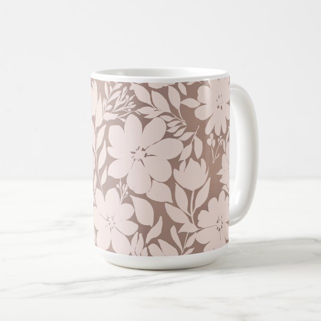 Mocha Blommar Elegance Kaffemugg (Framsida höger)