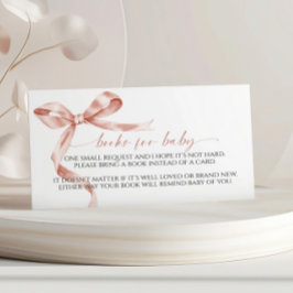 Mocha Bow Bok för Baby-inkapslingskort Tilläggskort