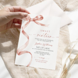 Mocha Bow Sweet 16-födelsedagsinbjudan Inbjudningar