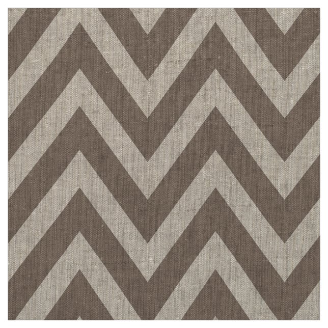 Mocha Brown Modern Chevron Large  Tyg (Provkarta)
