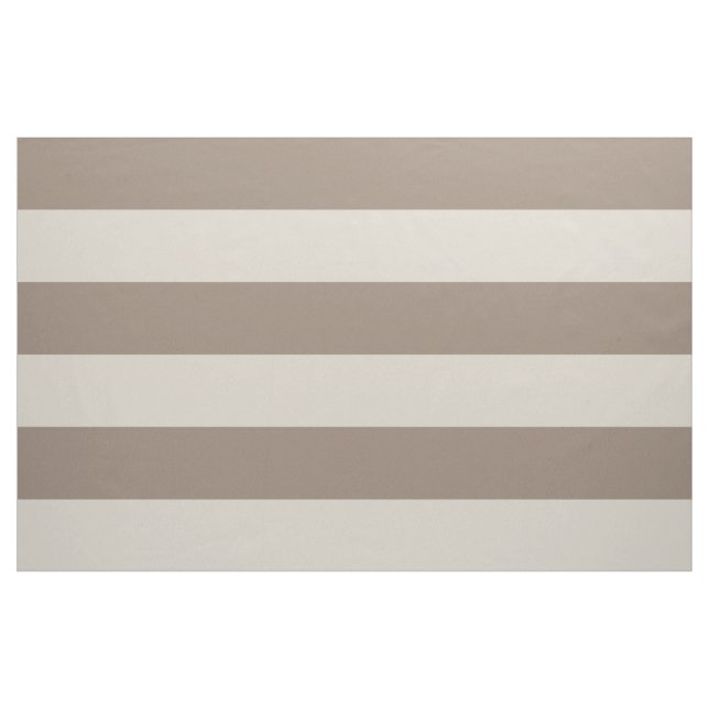 Mocha Brown och Beige Wide Rand Large  Tyg (Yard)