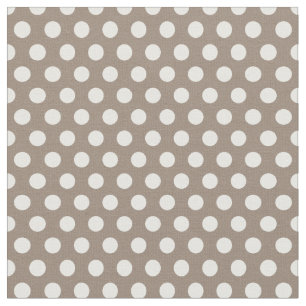 Mocha Brown Polka dots Tyg