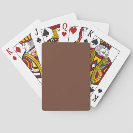 Mocha Brown Solid Färg | Klassisk | ELEGANT Casinokort