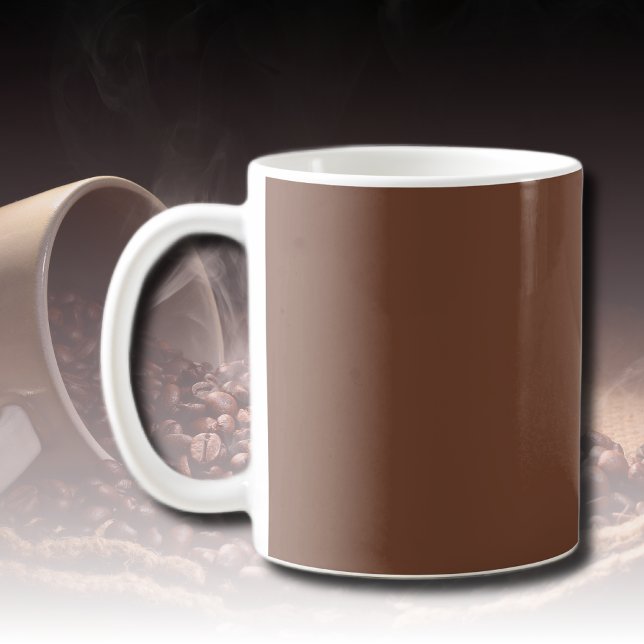 Mocha Brown Solid Färg | Klassisk | ELEGANT Kaffemugg (Skapare uppladdad)