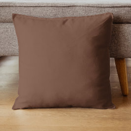 Mocha Brown Solid Färg | Klassisk | ELEGANT Kudde