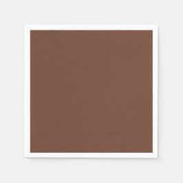 Mocha Brown Solid Färg | Klassisk | ELEGANT Pappersservett
