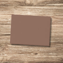 Mocha Brown Solid Färg | Klassisk | ELEGANT Post-it Block