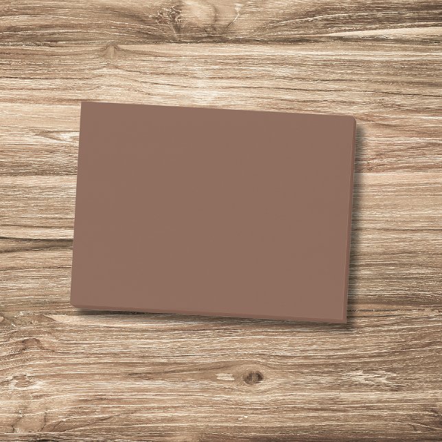 Mocha Brown Solid Färg | Klassisk | ELEGANT Post-it Block (Skapare uppladdad)