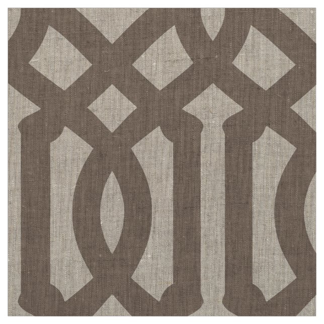 Mocha Brown Trellis Large  Tyg (Provkarta)