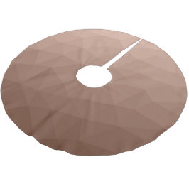Mocha Brun geometrisk mesh modern mönster Julgransmatta Borstad Polyester