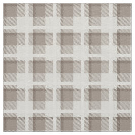 Mocha Brun Gingham buffalo rutig check Tyg