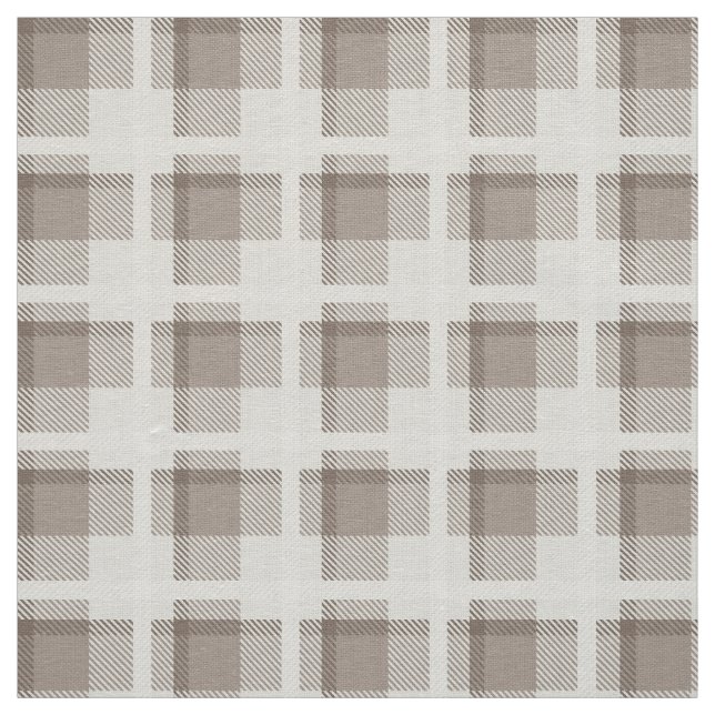 Mocha Brun Gingham buffalo rutig check  Tyg (Prov)