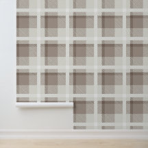 Mocha Brun Marockansk buffelmönstrad check