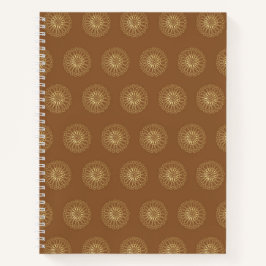 Mocha | Golden Zinnia Flower Medallions