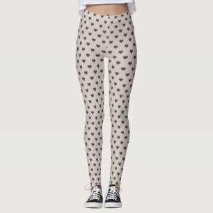 Mocha Heart Kvinnors beningar Leggings
