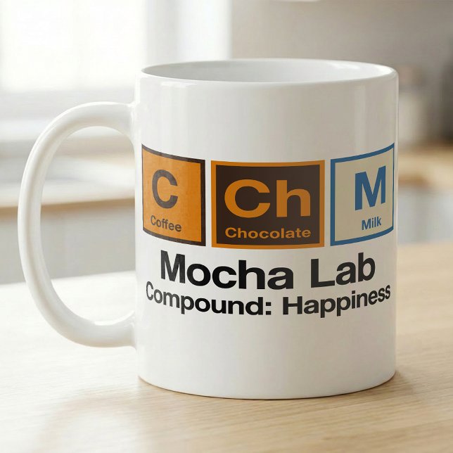 Mocha Lab Chemistry Coffee Vibes Kaffemugg (Skapare uppladdad)