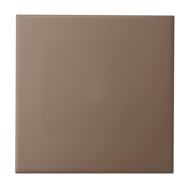 Mocha Latte Brown, Earthy Neutralt Solid Färg Kakelplatta (Framsidan)