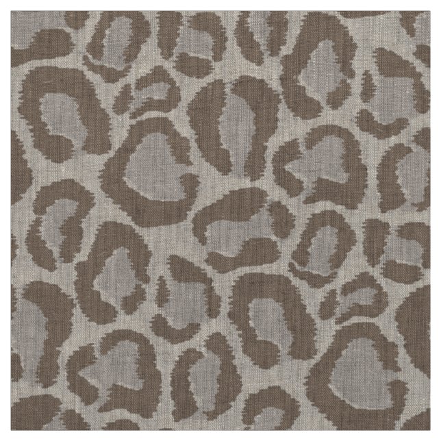 Mocha Leopard Animal Print Large  Tyg (Provkarta)