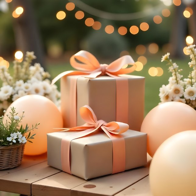 Mocha Mousse Beige Färg A47B67 Presentpapper (Mocha Mousse Beige Color A47B67 Wrapping Paper. Ai gen.
)