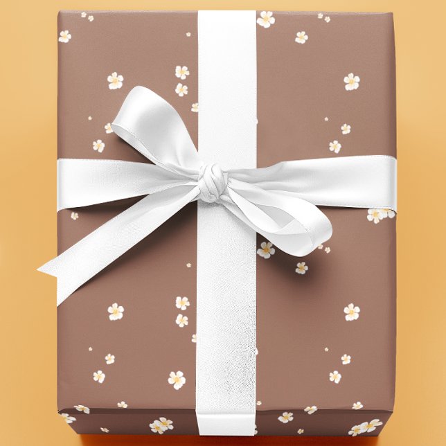 Mocha Mousse Blommor Blommor Presentpapper (Skapare uppladdad)