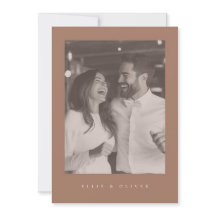 Mocha Mousse Boho Photo Bröllop Modern