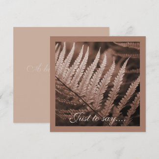Mocha Mousse Botanic Foliage Tack Kort